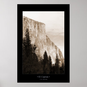 El Capitan (tonad Sepia) Poster