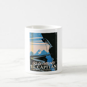 El Capitan vintage reseaffisch Kaffemugg