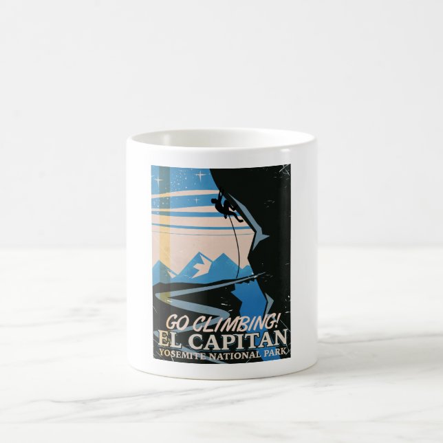 El Capitan vintage reseaffisch Kaffemugg (Center)