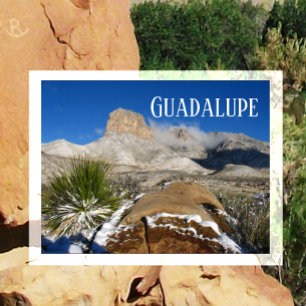 El Capitan, Vintervy Guadalupe Mountains NP, TX Vykort