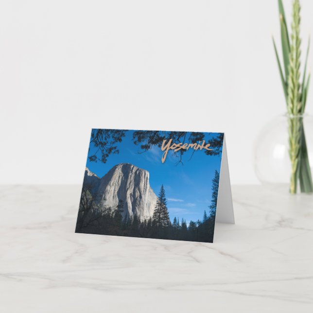 El Capitan Yosemite-anteckningskort Kort (Framsida)