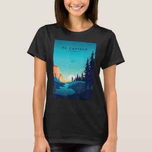 El Capitan Yosemite National Park Camping Adventur T Shirt