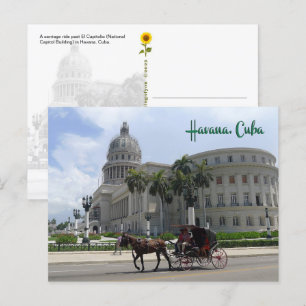 El Capitolio, Havanna, Kuba - vykort