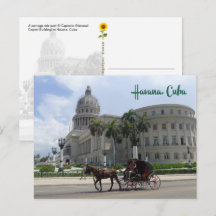 El Capitolio, Havanna, Kuba - vykort