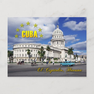 El Capitolio (Huvudstad), Havanna, Kuba Vykort