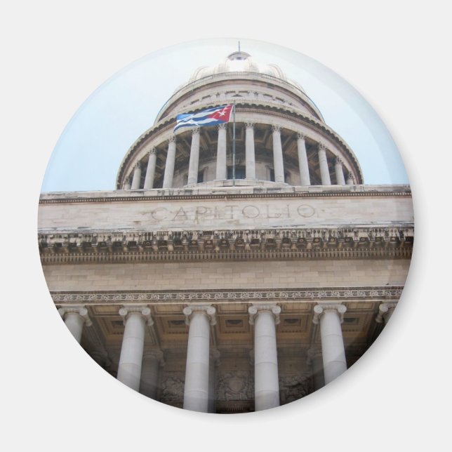 el Capitolio-kolonner Magnet (Framsidan)