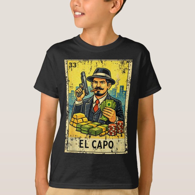 El Capo Cinco De Mayo T Shirt (Framsida)