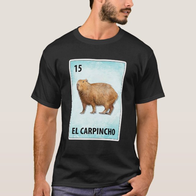 El Carpincho Mexican Capybara Cards 1 T Shirt (Framsida)