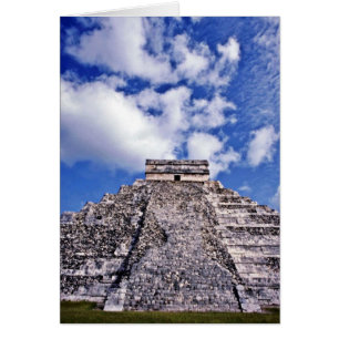 El Castillo-1100-talet Mayan/Toltec Ruins Hälsningskort