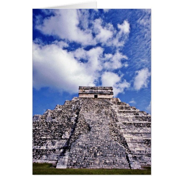 El Castillo-1100-talet Mayan/Toltec Ruins Hälsningskort (Framsidan)