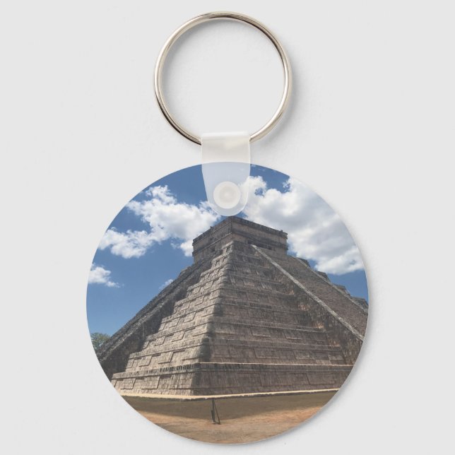 El Castillo - Chichen Itza, Mexiko #3 Keychain Nyckelring (Framsida)