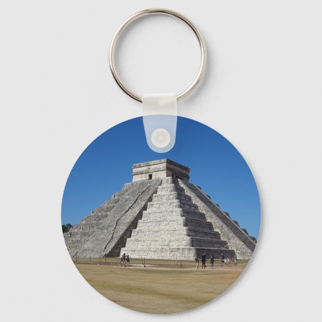 El Castillo - Chichen Itza, Mexiko #4 Keychain Nyckelring (Framsida)