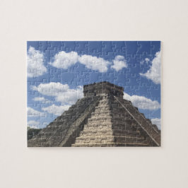 El Castillo - Chichen Itza, Mexiko Jigszle Puzzle Pussel