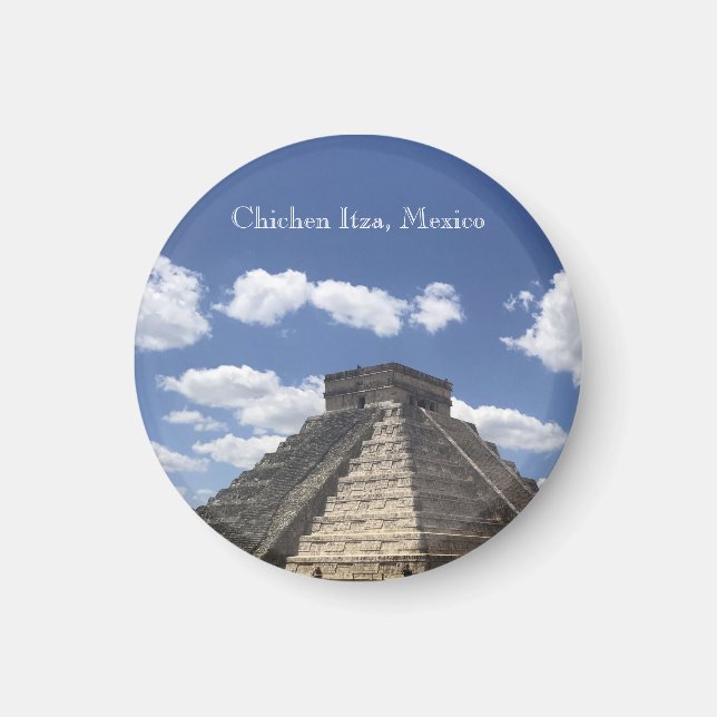 El Castillo - Chichen Itza, Mexiko Magnet (Framsidan)