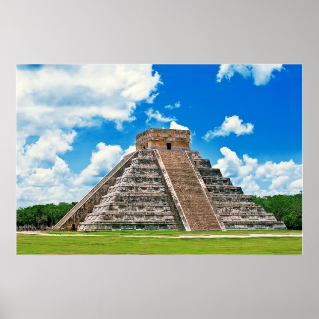 El Castillo i Chichen-Itza Poster (Framsidan)