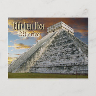 El Castillo vid Chichen Itza, Mexiko Vykort