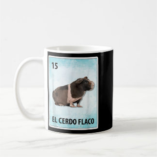 El Cerdo Flaco mexikanska skinny pig-kort Kaffemugg