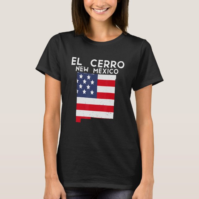 El Cerro Förenta staterna Staterna Amerika Travel  T Shirt (Framsida)
