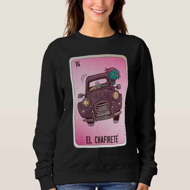EL Chafirete Mexican Slang Lottery Bingo Cards T Shirt (Framsida)