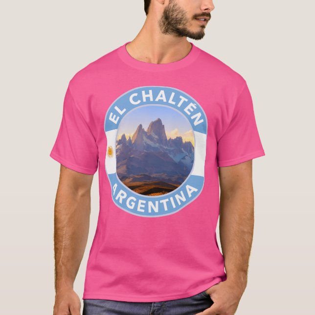 El Chaltn Argentina Round Emblem T Shirt (Framsida)