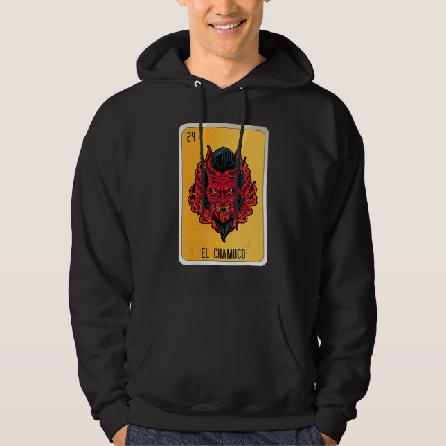 El Chamuco Mexican Slang Lottery Bingo Cards 1 Hoodie (Framsida)