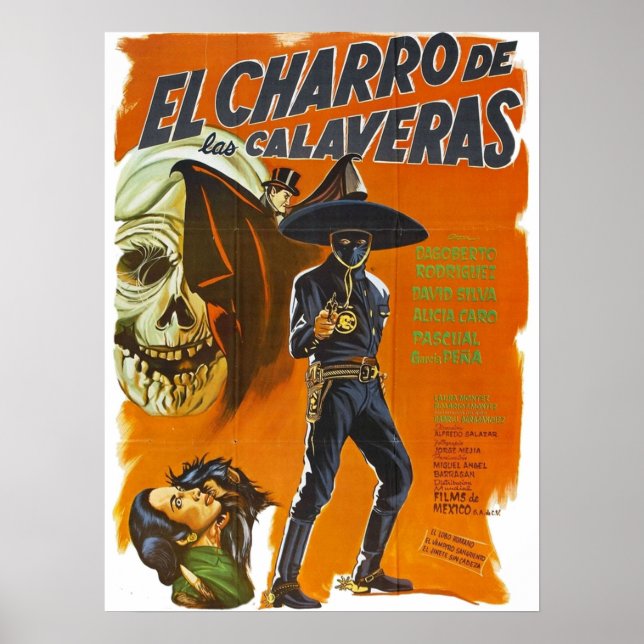 El Charro De Las Calaveras Poster (Framsidan)