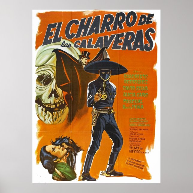 El Charro De Las Calaveras Poster (Framsidan)