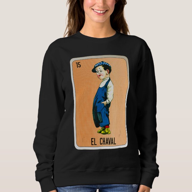 El Chaval Mexican Slang Lottery Bingo Cards T Shirt (Framsida)