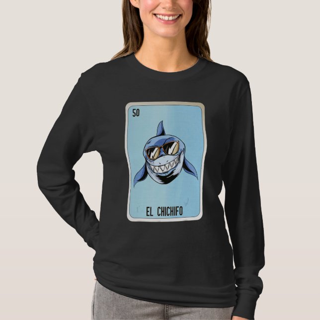 El Chichifo Mexican Slang Lottery Bingo Cards T Shirt (Framsida)