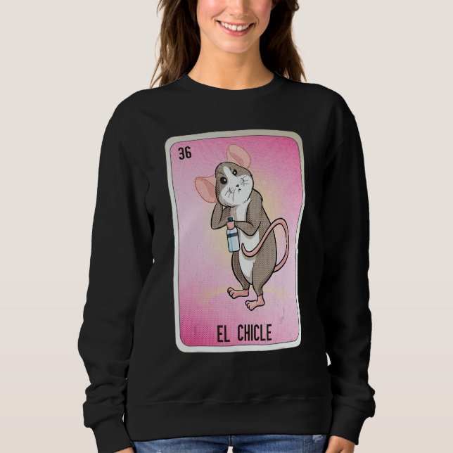 El Chicle Mexican Slang Lottery Bingo Cards T Shirt (Framsida)