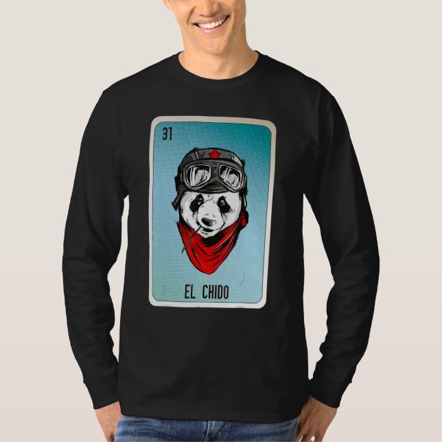 El Chido Mexican Slang Lottery Bingo Cards T Shirt (Framsida)