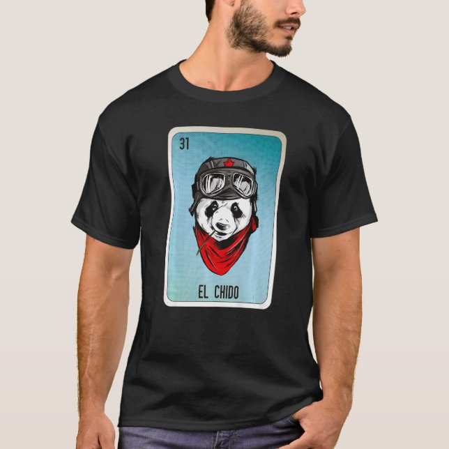 El Chido Mexican Slang Lottery Bingo Cards T Shirt (Framsida)