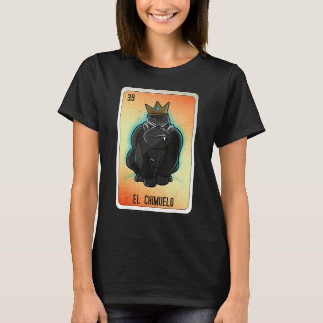 El Chimuelo Mexican Slang Lottery Bingo Cards T Shirt (Framsida)