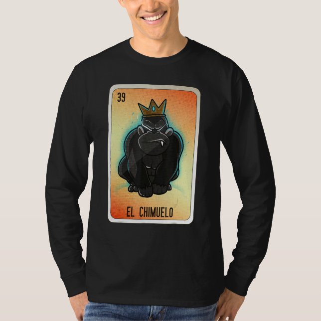 El Chimuelo Mexican Slang Lottery Bingo Cards T Shirt (Framsida)