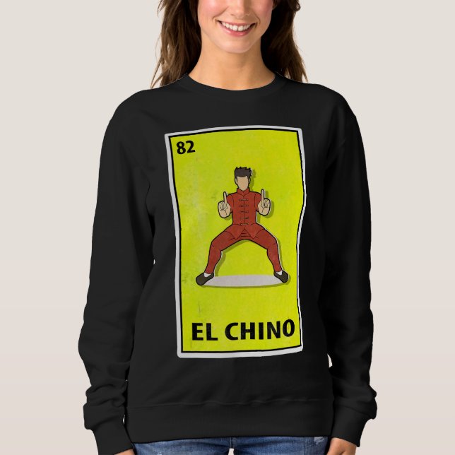 El Chino Mexican Parody Lottery Kungfu T Shirt (Framsida)