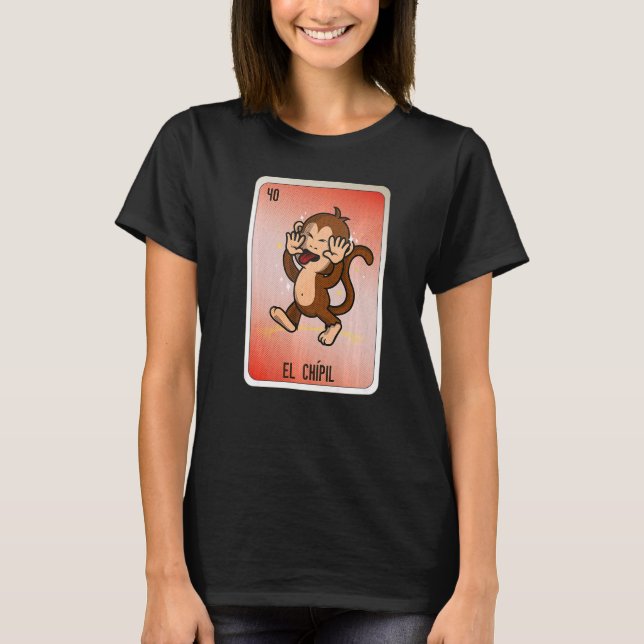El Chipil Mexican Slang Lottery Bingo Cards T Shirt (Framsida)