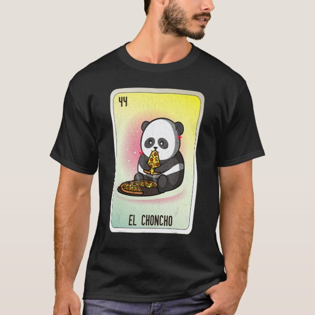 El Choncho Mexican Slang Lottery Bingo Cards T Shirt (Framsida)