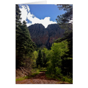 El Chorro Waterfall i Brasilien. New mexico Hälsningskort