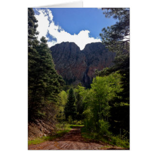 El Chorro Waterfall i Brasilien. New mexico Hälsningskort
