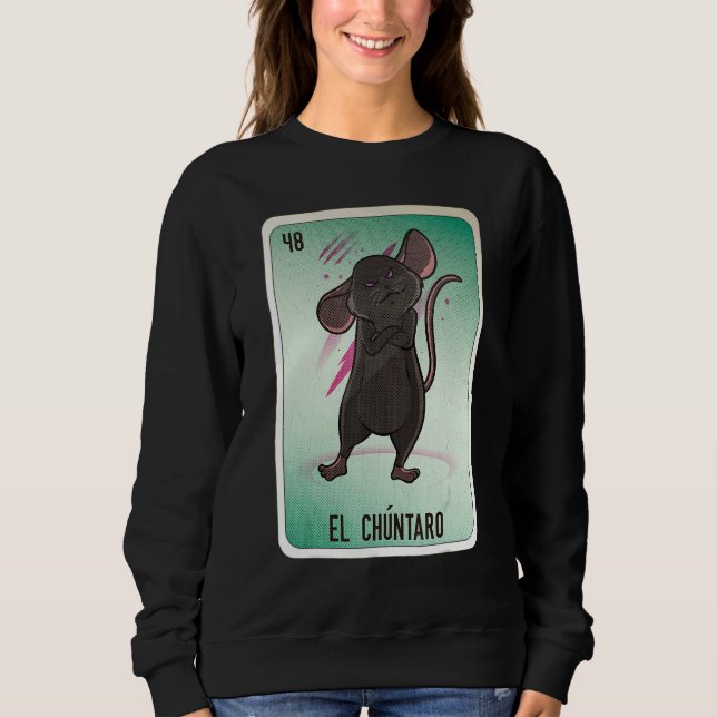 El Chuntaro Mexican Slang Lottery Bingo Cards T Shirt (Framsida)