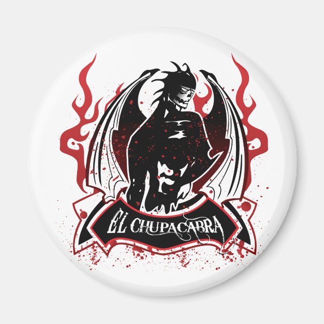 El Chupacabra - Goat Sucker Magnet (Framsidan)