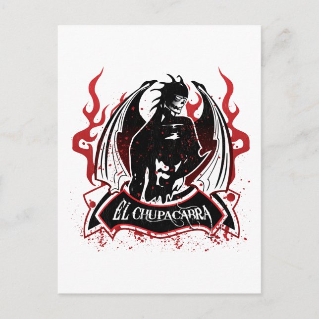 El Chupacabra - Goat Sucker Vykort (Framsida)