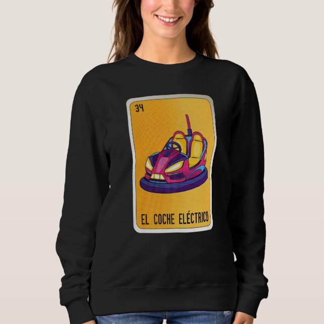 El Coche Eléctrico Mexican Slang Lottery Bingo Car T Shirt (Framsida)