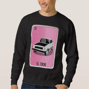 El Coche Mexican Slang Lottery Bingo Cards Lång Ärmad Tröja