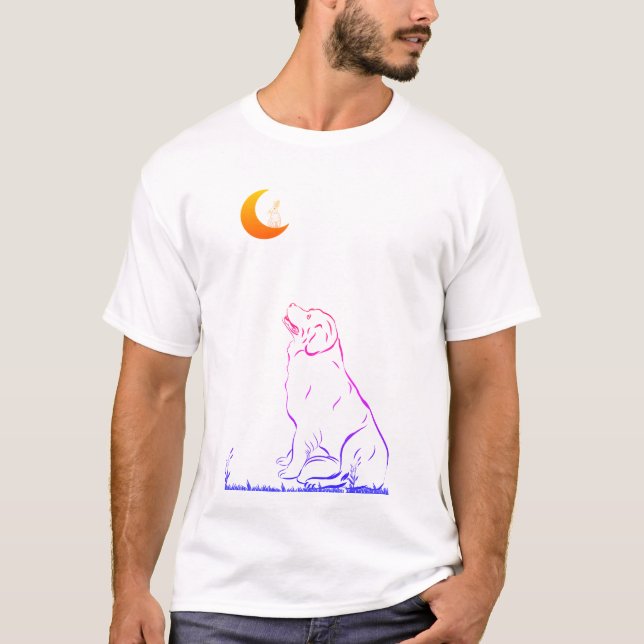 El conejo en la luna t shirt (Framsida)