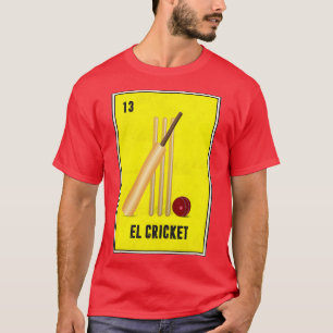 El Cricket Mexican Loteria Bingo Card T Shirt