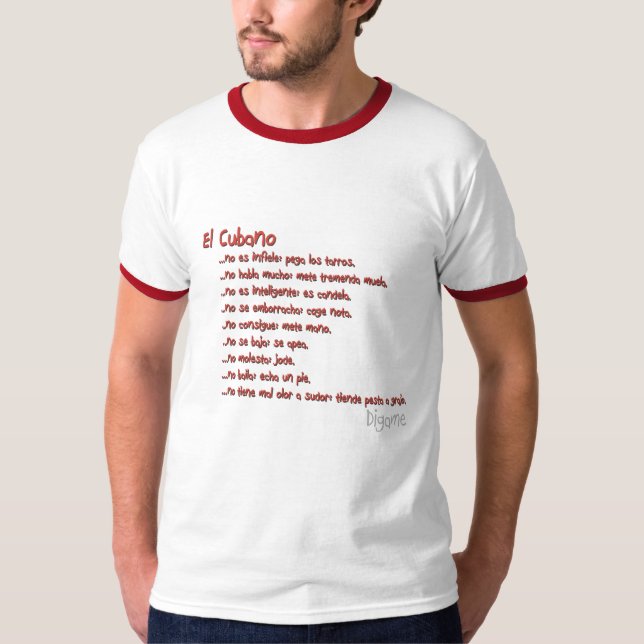 El Cubano Tee Shirt (Framsida)