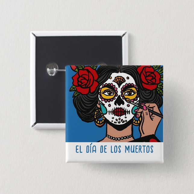 El día de Los Muertos Knapp (Framsida & baksida)
