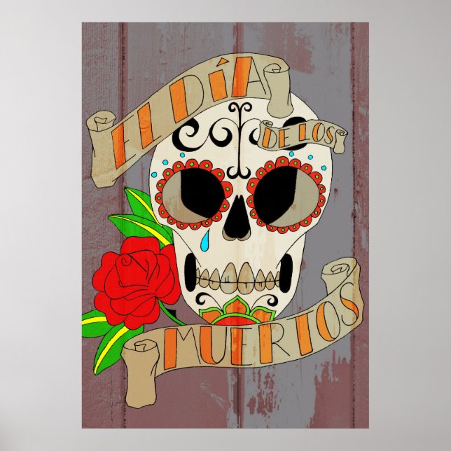 El Dia de los Muertos Poster (Framsidan)