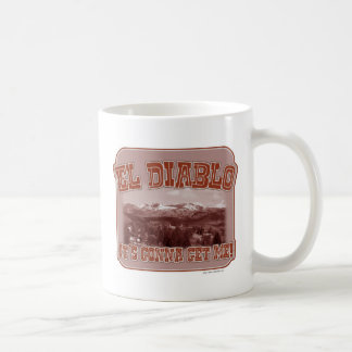 El Diablo Funny Bay Area Mountain Logotyp Kaffemugg